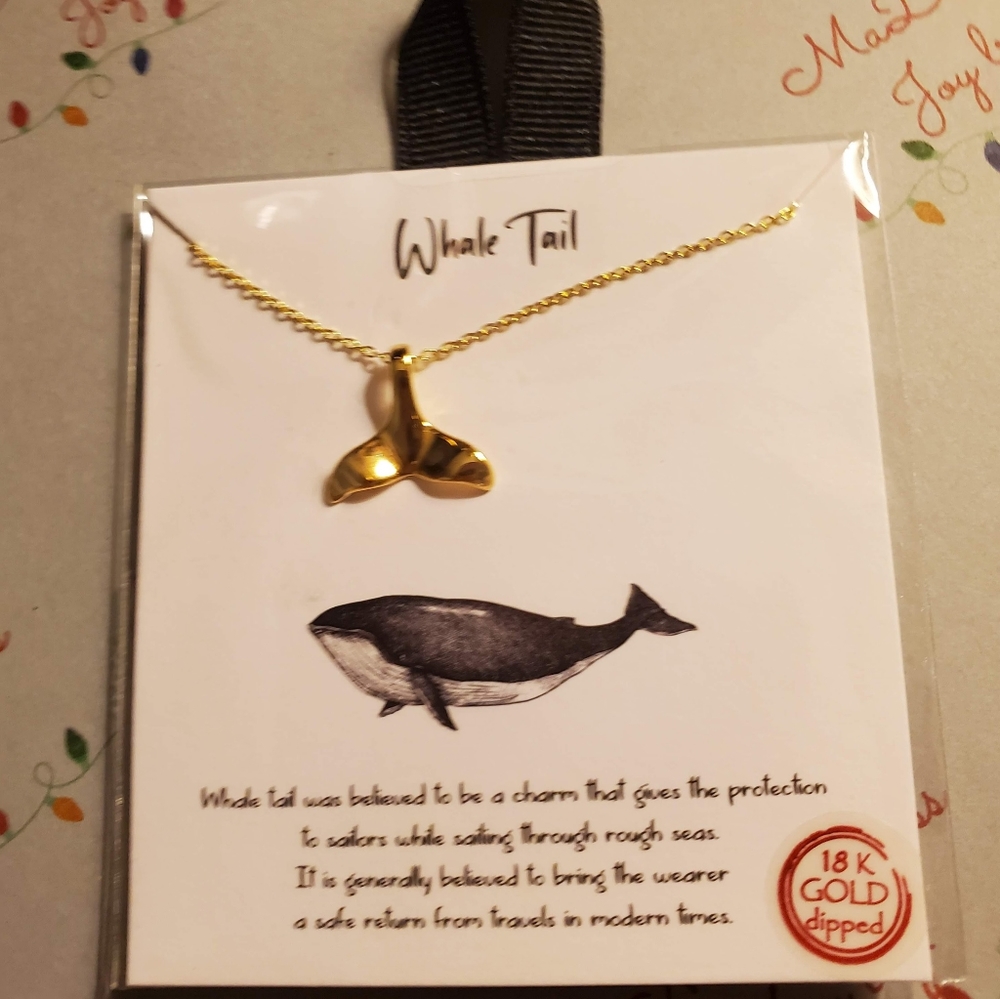 The " whales 🐋 tail 18k dip & tale on cardstock